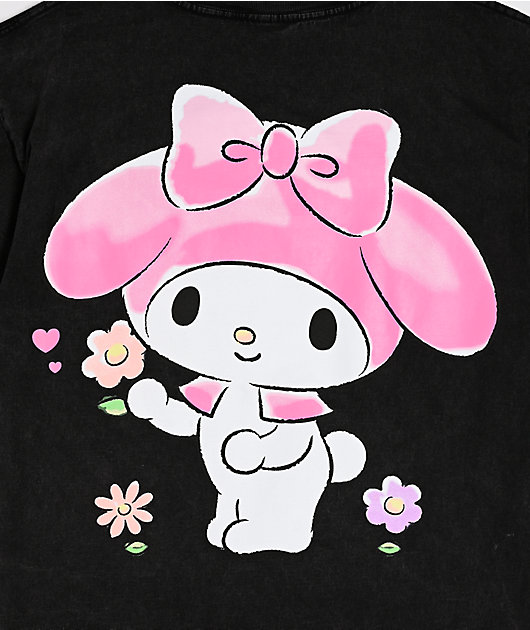 Hello Kitty® and Friends | A.LAB My Melody™ Pink Ribbon Black T